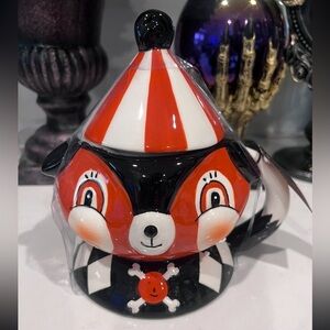 Carnival Cottage Johanna Parker Halloween Circus Dog Mug With Lid HTF